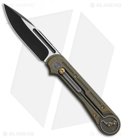WE Knife Co. Double Helix Slide Lock Knife Bronze Ti (3.3" Two-Tone) 815A 1 WE Knife Co. Double Helix Slide Lock Knife Bronze Ti (3.3" Two-Tone) 815A