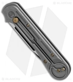 WE Knife Co. Double Helix Slide Lock Knife Gray Ti (3.3" Two-Tone) 815E -We Knife Co Shop WE Knife Co Double Helix Gray Ti Two Tone BHQ 87613 er spine