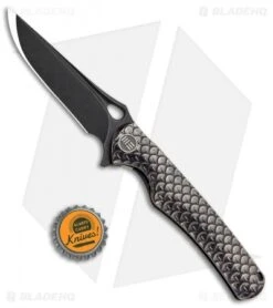 WE Knife Co. Drakon Integral Frame Lock Knife Bronze Ti (3.4" Black SW) 819B -We Knife Co Shop WE Knife Co Drakon Inegral FL Bronze Ti Black SW 819B BHQ 92535 jr bottlecap