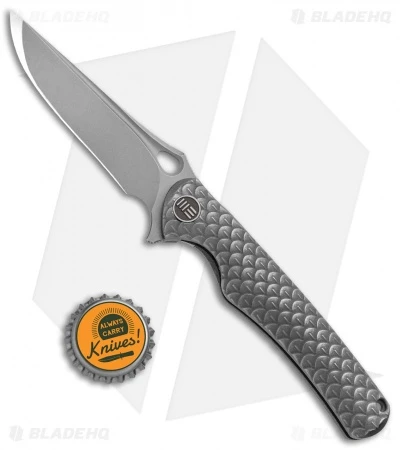WE Knife Co. Drakon Integral Frame Lock Knife Gray Ti (3.4" Stonewash) 819C 4 WE Knife Co. Drakon Integral Frame Lock Knife Gray Ti (3.4" Stonewash) 819C - Image 4