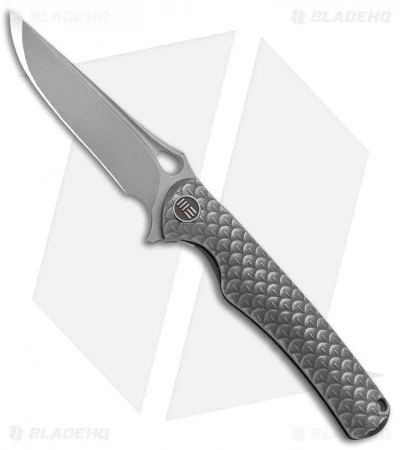 WE Knife Co. Drakon Integral Frame Lock Knife Gray Ti (3.4" Stonewash) 819C 1 WE Knife Co. Drakon Integral Frame Lock Knife Gray Ti (3.4" Stonewash) 819C