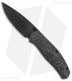 WE Knife Co. Esprit Frame Lock Knife Marble CF (3.3" Black SW) WE20025A-C