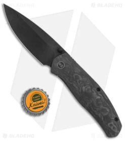 WE Knife Co. Esprit Frame Lock Knife Marble CF (3.3" Black SW) WE20025A-C -We Knife Co Shop WE Knife Co Esprit FL Marble CF Black SW BHQ 144183 jr bottlecap