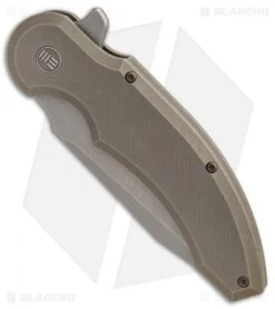 WE Knife Co. Ferox Frame Lock Flipper Knife Bronze Ti (3.6" Stonewash) 812A -We Knife Co Shop WE Knife Co Ferox Flipper 812A BHQ 86936 er spine