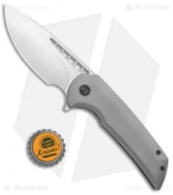 WE Knife Co. Ferrum Forge FFKW Malice Flipper Knife Gray Ti (3.4" Satin) 911A -We Knife Co Shop WE Knife Co Ferrum Forge FFKW Malice Gray Ti Satin 911A BHQ 96902 jr bottlecap