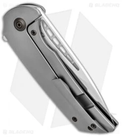 WE Knife Co. Ferrum Forge FFKW Malice Flipper Knife Gray Ti (3.4" Satin) 911A -We Knife Co Shop WE Knife Co Ferrum Forge FFKW Malice Gray Ti Satin 911A BHQ 96902 jr side