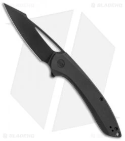 WE Knife Co. Fornix Frame Lock Knife Black Titanium (3.5" Black) 2016B