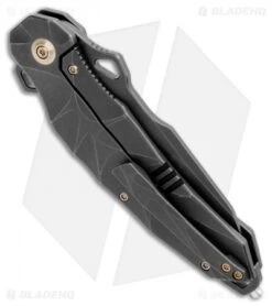 WE Knife Co. Hecate Frame Lock Knife Black Ti (3.81" Black Stonewash) 922B -We Knife Co Shop WE Knife Co Hecate FL Ti Black 922B BHQ 103136 jr side 1