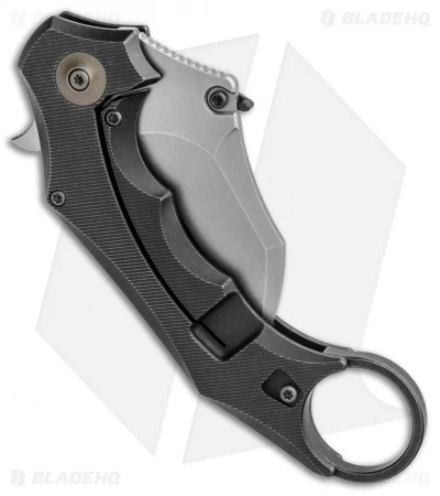 WE Knife Co. Incisor Karambit Frame Lock Knife Black Ti (2.8" Stonewash) 816C 3 WE Knife Co. Incisor Karambit Frame Lock Knife Black Ti (2.8" Stonewash) 816C - Image 3