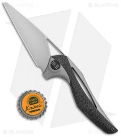 WE Knife Co. Isham ÃternA Integral Folding Knife CF/Ti (3.25" M390) Aeterna -We Knife Co Shop WE Knife Co Isham AEternA Integral CF Ti M390 918A BHQ 85599 jr bottlecap