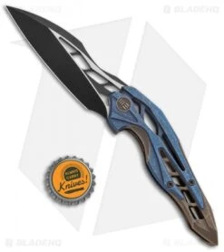 WE Knife Co. Isham Arrakis Knife Blue/Bronze Titanium (3.5" Two-Tone) 906B -We Knife Co Shop WE Knife Co Isham Arrakis Blue Bronze Ti TT BHQ 93258 jr bottlecap