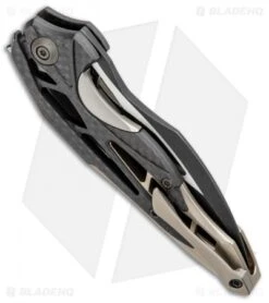 WE Knife Co. Isham Arrakis Knife Champagne Ti/CF (3.5" Black SW) 906CF-B -We Knife Co Shop WE Knife Co Isham Arrakis Champagne Ti CF Black SW 906CF B BHQ 96058 jr side