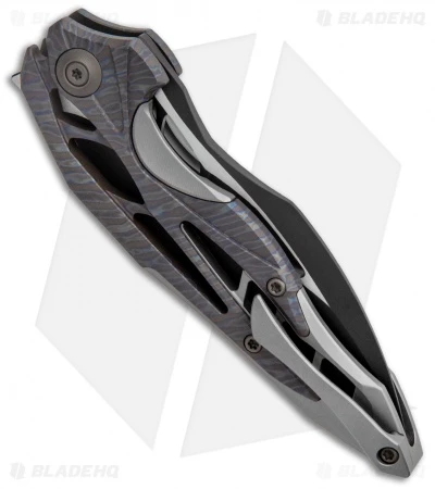 WE Knife Co. Isham Arrakis Knife Flame/Gray Ti (3.5" Black Stonewash) 906G 3 WE Knife Co. Isham Arrakis Knife Flame/Gray Ti (3.5" Black Stonewash) 906G - Image 3