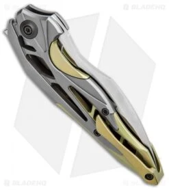 WE Knife Co. Isham Arrakis Knife Gold/Gray Titanium (3.5" Satin) 906C 7 WE Knife Co. Isham Arrakis Knife Gold/Gray Titanium (3.5" Satin) 906C -We Knife Co Shop WE Knife Co Isham Arrakis Gold Gray Ti Satin 906C BHQ 93881 jr side