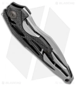 WE Knife Co. Isham Arrakis Knife Gray Ti/CF (3.5" Stonewash) 906CF-C -We Knife Co Shop WE Knife Co Isham Arrakis Gray Ti CF SW 906CF C BHQ 96059 jr side 2