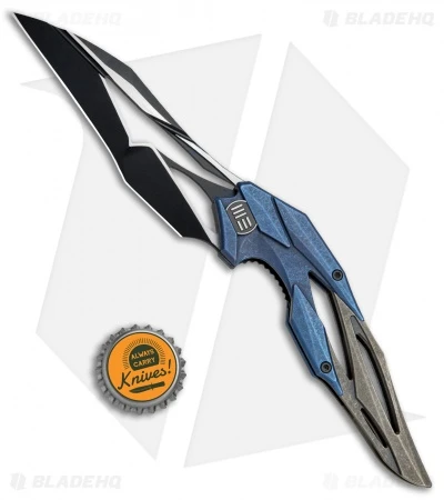 WE Knife Co. Isham Eschaton Knife Blue/Bronze Titanium (3.85" Black) 719A 4 WE Knife Co. Isham Eschaton Knife Blue/Bronze Titanium (3.85" Black) 719A - Image 4