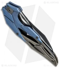 WE Knife Co. Isham Eschaton Knife Blue/Bronze Titanium (3.85" Black) 719A 6 WE Knife Co. Isham Eschaton Knife Blue/Bronze Titanium (3.85" Black) 719A -We Knife Co Shop WE Knife Co Isham Eschaton Blue Bronze Ti Black 719A BHQ 79576 jr side