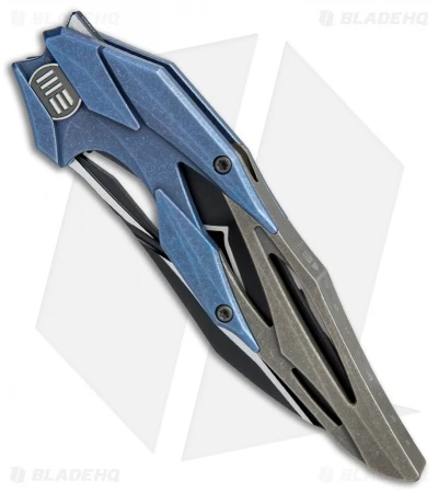 WE Knife Co. Isham Eschaton Knife Blue/Bronze Titanium (3.85" Black) 719A 2 WE Knife Co. Isham Eschaton Knife Blue/Bronze Titanium (3.85" Black) 719A - Image 2