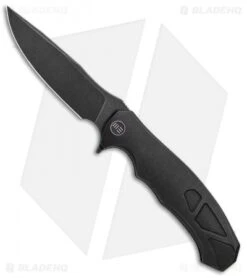 WE Knife Co. Kellen Bogardus 037 Frame Lock Knife Black Ti (4" Black SW) 910D
