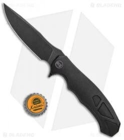 WE Knife Co. Kellen Bogardus 037 Frame Lock Knife Black Ti (4" Black SW) 910D -We Knife Co Shop WE Knife Co Kellen Bogardus 037 FL Black Ti Black SW 910D BHQ 96901 jr bottlecap