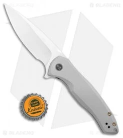 WE Knife Co. Kitefin Frame Lock Knife Gray Ti (3.24" Satin) 2001H -We Knife Co Shop WE Knife Co Kitefin FL Gray Ti Satin 2001H BHQ 109004 jr bottlecap