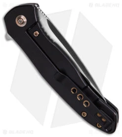 WE Knife Co. Kitefin Frame Lock Knife Blue Patterned Ti (3.24" Satin) 2001D -We Knife Co Shop WE Knife Co Kitefin FLK BLue Patterned Ti 3in Satin BHQ 109000 td side