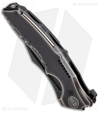 WE Knife Co. Left-Hand Chimera Knife Bronze/Black Ti (3.9" Black SW) 3 WE Knife Co. Left-Hand Chimera Knife Bronze/Black Ti (3.9" Black SW) - Image 3