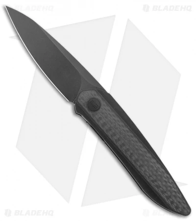 WE Knife Co. Black Void Opus Folding Knife Black Ti/Twill CF (2.8" V-Grind) 1 WE Knife Co. Black Void Opus Folding Knife Black Ti/Twill CF (2.8" V-Grind)