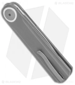 WE Knife Co. Lundquist Eidolon Drop Point Liner Lock Knife Gray G-10 (2.9" SW) -We Knife Co Shop WE Knife Co Lundquist Eidolon DP LL Gray G 10 SW BHQ 121003 jr side