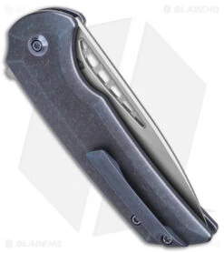 WE Knife Co. Mini Malice Button Lock Blue Titanium (2.98" BB) WE054BL-3 -We Knife Co Shop WE Knife Co Mini Malice Button Lock Blue Titanium 2in BB BHQ 145880 td side