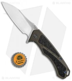 WE Knife Co. Minitor Flipper Knife Bronze Ti/CF (3.4" Satin) 801F 7 WE Knife Co. Minitor Flipper Knife Bronze Ti/CF (3.4" Satin) 801F -We Knife Co Shop WE Knife Co Minitor Knife Brown Ti CF SW 801F BHQ 82597 jr bottlecap