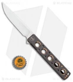 WE Knife Co. Zinker Miscreant Frame Lock Knife Black/Gold Ti (4" Satin) 913A -We Knife Co Shop WE Knife Co Miscreant FL Black Gold Satin 913A BHQ 99822 jr bottlecap