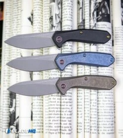 WE Knife Co. Mote Frame Lock Knife Black Titanium (2.6" BB/SW) 2005C -We Knife Co Shop WE Knife Co Mote Frame Lock Knife Blue Titanium Satin 2005B BHQ 106984 kp book web 2