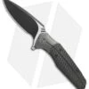WE Knife Co. Nitida Frame Lock Knife Gray Ti/CF (3.5" Black SW) 707A