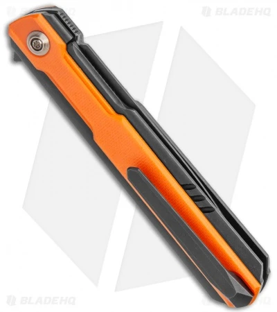 WE Knife Co. Peer Flipper Knife Black Ti W/ Orange G-10 (3.5" Black) 2015B 3 WE Knife Co. Peer Flipper Knife Black Ti W/ Orange G-10 (3.5" Black) 2015B - Image 3
