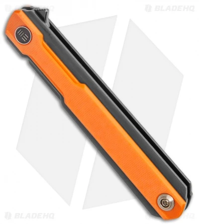 WE Knife Co. Peer Flipper Knife Black Ti W/ Orange G-10 (3.5" Black) 2015B 2 WE Knife Co. Peer Flipper Knife Black Ti W/ Orange G-10 (3.5" Black) 2015B - Image 2