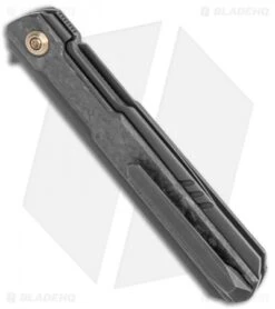 WE Knife Co. Peer Flipper Knife Black Ti W/ Shred CF (3.5" Black) 2015D -We Knife Co Shop WE Knife Co Peer Flipper Black Ti with Shred CF Black BHQ 118852 jr side