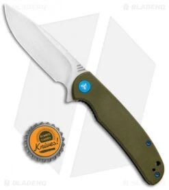 WE Knife Co. Practic Liner Lock Knife OD Green G-10 (3.3" Satin M390) 809A -We Knife Co Shop WE Knife Co Practic LL OD Green G 10 Satin M390 809A BHQ 85499 jr bottlecap 1