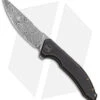 WE Knife Co. Quixotic Frame Lock Bronze/Black Ti (3.45" Damascus) WE21016-DS1