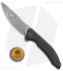 WE Knife Co. Quixotic Frame Lock Bronze/Black Ti (3.45" Damascus) WE21016-DS1 -We Knife Co Shop WE Knife Co Quixotic FL Bronze Black Ti Damascus BHQ 144170 jr bottlecap