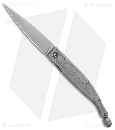 WE Knife Co. Roman Frame Lock Knife Gray Titanium (4.00" SW) 2008B 1 WE Knife Co. Roman Frame Lock Knife Gray Titanium (4.00" SW) 2008B