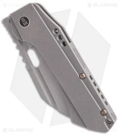 WE Knife Co. Roxi 3 Frame Lock Knife Titanium (3.1" Stonewash) -We Knife Co Shop WE Knife Co Roxi 3 Frame Lock Knife Ti Stonewash BHQ 126517 td spine 2