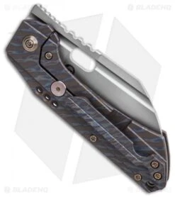 WE Knife Co. Roxi 3 Frame Lock Knife Tiger Stripe Titanium (3.14" Stonewash) -We Knife Co Shop WE Knife Co Roxi 3 Frame Lock Knife Tiger Stripe Ti Stonewash BHQ 134319 td side jr