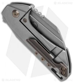 WE Knife Co. Roxi Frame Lock Knife Gray Ti (2.6" Stonewash) 820A -We Knife Co Shop WE Knife Co Roxi FL Gray Ti SW 820A BHQ 92538 jr side 2