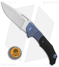 WE Knife Co. Willumsen STIXX Frame Lock Knife Blue Ti/CF (3.4" Satin) 817A -We Knife Co Shop WE Knife Co STIXX Blue Ti Carbon Fiber Satin BHQ 89919 er bottlecap
