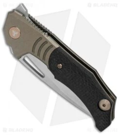 WE Knife Co. Willumsen STIXX Frame Lock Knife Bronze Ti/CF (3.4" Satin) 817B 6 WE Knife Co. Willumsen STIXX Frame Lock Knife Bronze Ti/CF (3.4" Satin) 817B -We Knife Co Shop WE Knife Co STIXX Bronze Ti Carbon Fiber Satin BHQ 89920 er spine