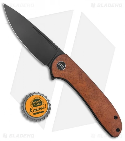 WE Knife Co. Saakshi Liner Lock Knife Cuibourtia Wood (3.3" Black SW) 4 WE Knife Co. Saakshi Liner Lock Knife Cuibourtia Wood (3.3" Black SW) - Image 4