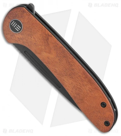 WE Knife Co. Saakshi Liner Lock Knife Cuibourtia Wood (3.3" Black SW) 2 WE Knife Co. Saakshi Liner Lock Knife Cuibourtia Wood (3.3" Black SW) - Image 2