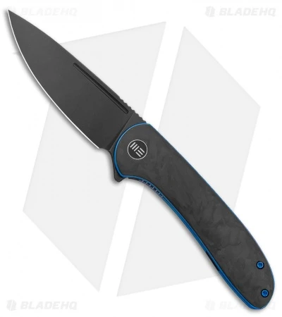 WE Knife Co. Saakshi Liner Lock Knife Marble CF/Blue Liners (3.3" Black SW) 1 WE Knife Co. Saakshi Liner Lock Knife Marble CF/Blue Liners (3.3" Black SW)