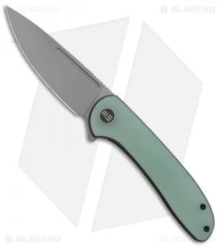 WE Knife Co. Saakshi Liner Lock Knife Natural G-10 Black Liners (3.3" Stonewash)